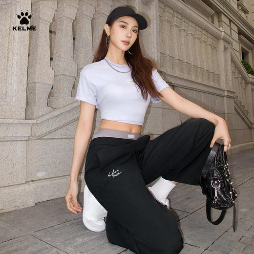 卡尔美新款马德里浪漫之境系列女士梭织阔腿裤 商品图0