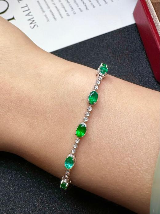 2.32ct刻面祖母绿手链 商品图3