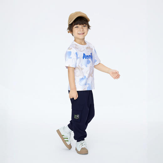 男女童全腰梭织长裤夏季新款安奈儿童装实体店同款XM526726 商品图6