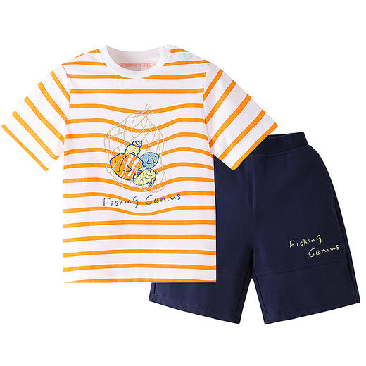 男童圆领短袖套装夏季新款安奈儿童装实体店同款XB521722 商品图6