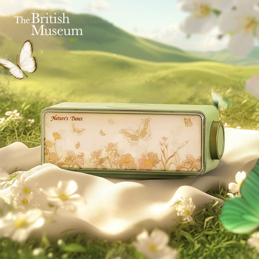 大英博物馆 博物志系列 蝴蝶 白噪音蓝牙音响 无线充氛围灯 商品图0