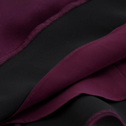 QF809斯尔丽2025新款年轻喜妈妈礼服拼接网纱烫钻修身气质高雅连衣裙 商品图7