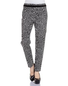 1003000393133  EQ:IQ 黑/白色经典时尚长裤