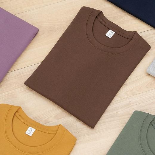 岸纾 优选双面精梳棉空气层短袖T恤300克（9色可选）T1275 商品图1