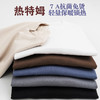 岸纾 日本进口热特姆莱赛尔保暖7A抗菌防螨260克T恤（6色可选）  经典内搭半高领柔软舒适N1850 商品缩略图1