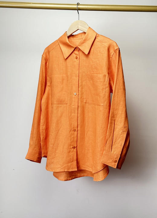 【3月7日 下午13:00 秒杀】女神节巨献：纯原 之禾走秀款 亚麻平纹POLO领衬衣 商品图12