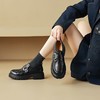 【手工女鞋厚底英伦风真皮气质乐福鞋】 4CM时尚潮流百搭圆头单鞋-CC 商品缩略图3