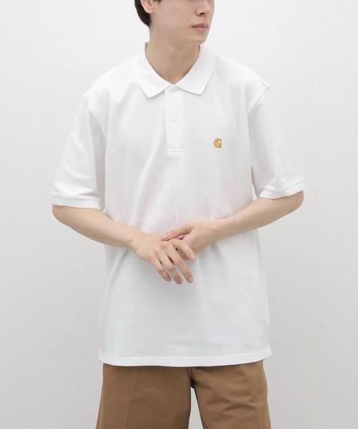 卡哈特 25SS金标刺绣珠地网眼棉短袖Polo衫 Z-15077 商品图3