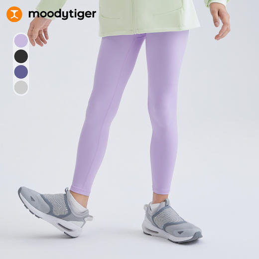 moodytiger女童25春新款亲肤运动瑜伽裤leggings51211423【DR】 商品图4