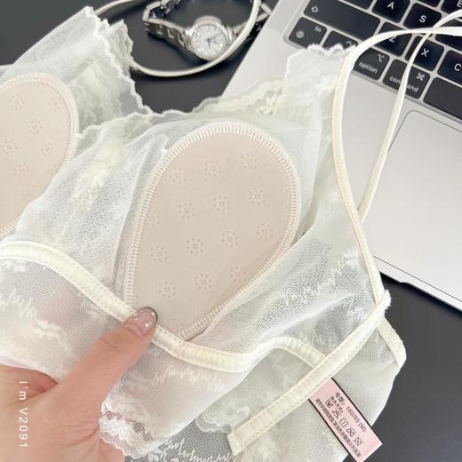 老米优品🎈 3-5天！大胸显小！仙女款蕾丝兔耳朵《复古轻薄蕾丝文胸》穿衣高级的秘密！NY250307A 商品图2
