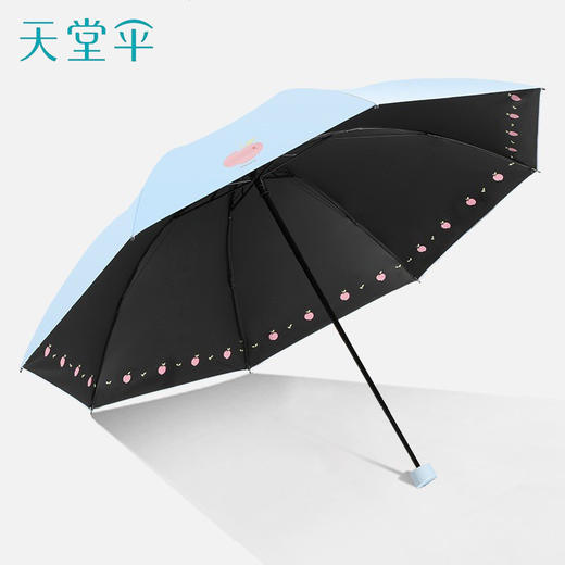 【元气蜜桃。晴雨两用】天堂伞33755E元气蜜桃，黑胶雨伞女神器。无畏紫外线，承受暴雨。现实中的伞，虚无的保护。 商品图8