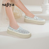 预售10天|Safiya/索菲娅2025精致优雅亮片草编透气懒人软底渔夫鞋 SFD1112250 商品缩略图5