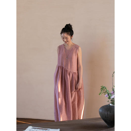 牧衣游原创刺绣炒色桑蚕丝连衣裙 限量福利款 半溪边不支持会员折 商品图1