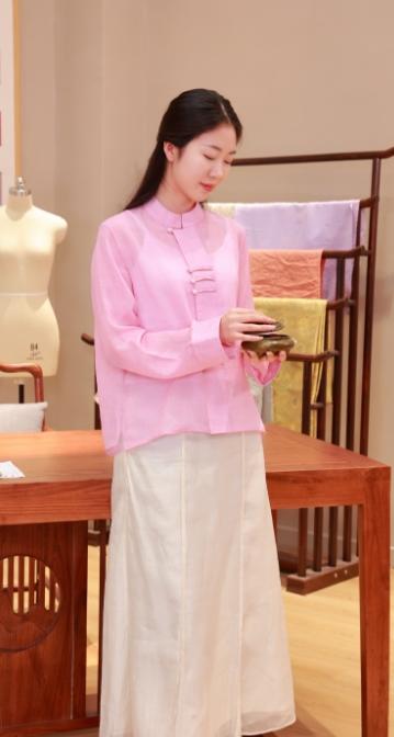 【抖音专属】新中式上衣（25710014-縓缘-结缘款） 商品图0