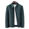 男士薄款夹克爸爸外套春秋款中年商务翻领休闲夹克衫 商品缩略图6