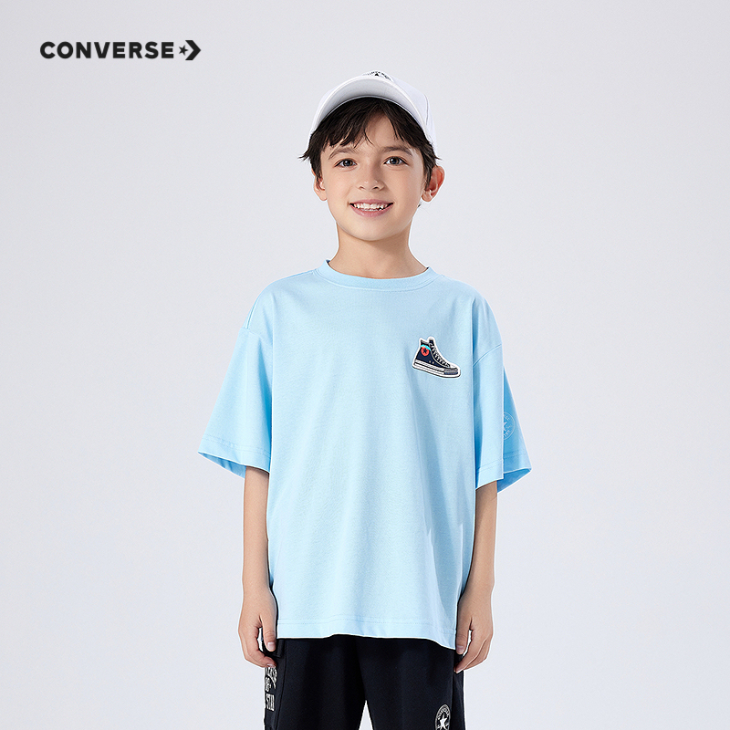 CONVERSE 夏 大童小童 儿童童装T恤 CNVN-TE-G053