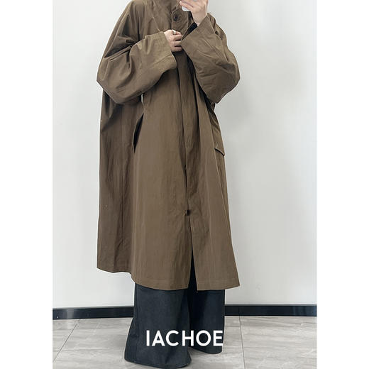 棉仓3571509002-IACHOE风衣复古宽松 商品图4