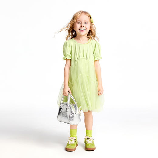 女童短袖SORONA连衣裙夏季新款安奈儿童装实体店同款XG523648 商品图3