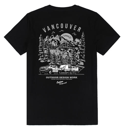 夏季情侣新款户外越野印花短袖T恤 潮流百搭 登山露营徒步旅行 NMT-2208 商品图3