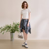 【限时秒杀】西遇格纹半身裙女夏季新款不规则下摆绑带设计感高腰短裙D0050450 商品缩略图1