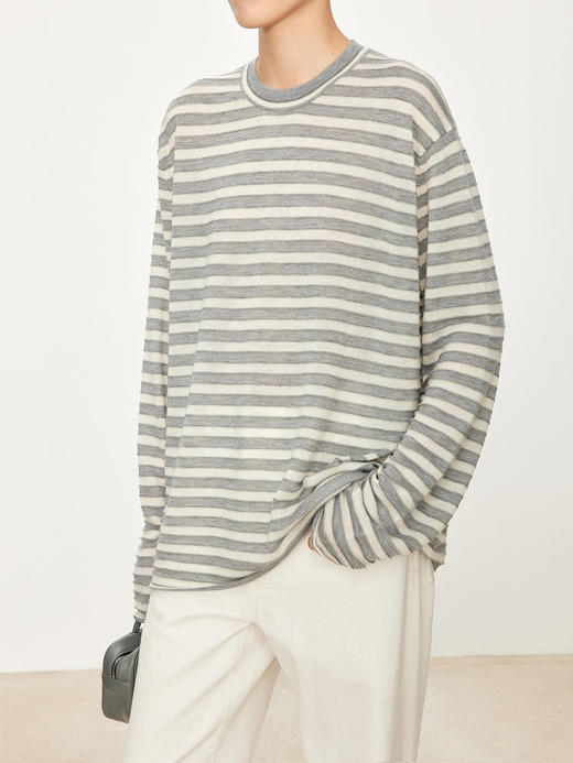 【高品质私服】【CC 立体条纹提花打底衫】独家定制，6A级重磅真丝纱G0628-CC【无标出货 介意慎拍】 商品图8