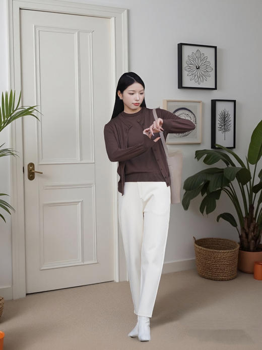 【现货】安诺多巴胺小衫 圆领针织衫【水溶羊毛】四季皆宜LQWG9255 商品图2