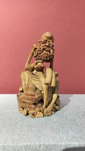 罗汉竹根雕20*11cm