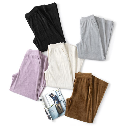 【高品质私服】【春夏丝绒直筒休闲空气裤】6道工序，自带量感，线条流动自然YS260-CC 商品图5