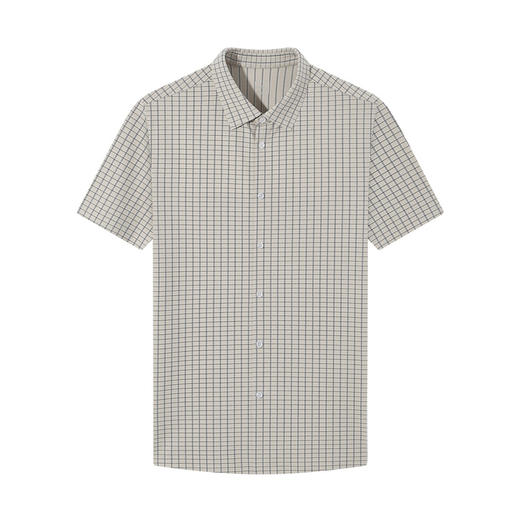 【高端系列/无缝工艺】柒牌短袖衬衫男夏季新品提花针织休闲衬衣128A70890 商品图4