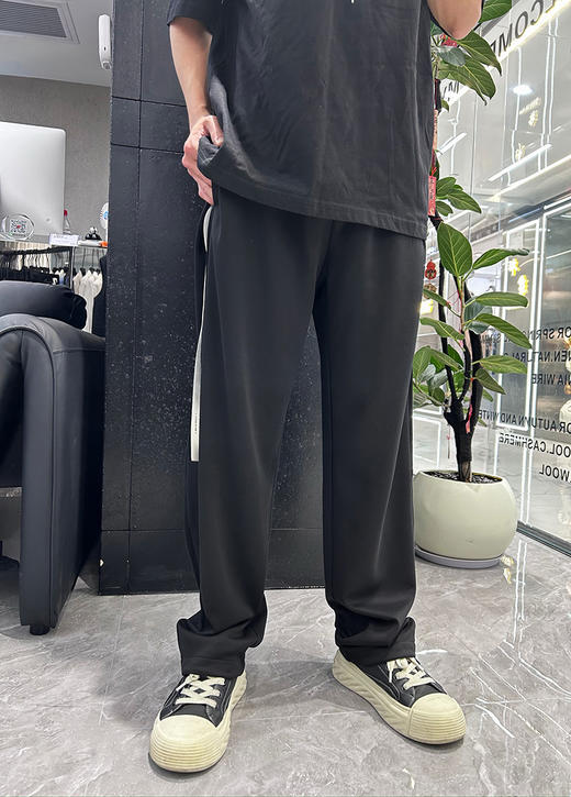 【男装】抽绳弹力腰侧字母织带休闲长裤9611100004 商品图3