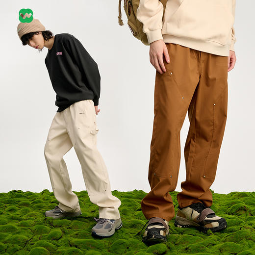 完型美式工装裤复古休闲裤宽松vibe风直筒裤cleanfit男生女生2025 商品图4