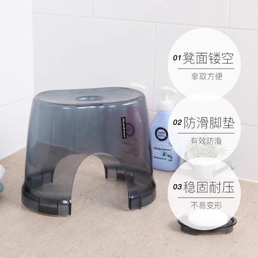 韩国 昌信  母婴材质加厚ABS 浴室洗刷组合（水瓢+凳子+脸盆+漱口杯）安全环保 商品图4