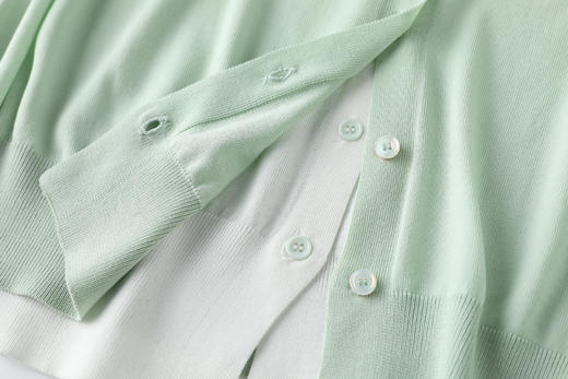 【高品质私服】【天丝假两件开衫】极具随性松弛感，简约不简单JZ2515-CC 商品图9