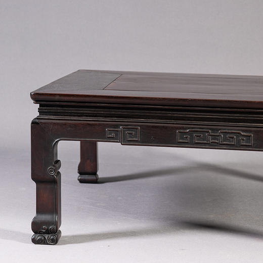 清 红木回纹方形炕桌 商品图2