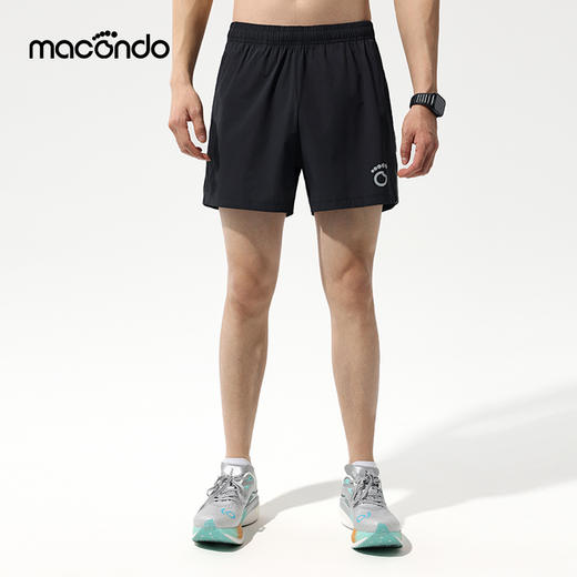 马孔多梭织4英寸跑步短裤 三口袋收纳 原纱凉感 速干 抗菌 抗紫外线 商品图1