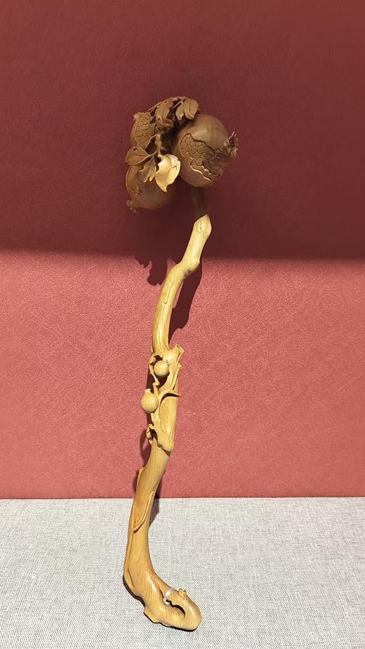 石榴如意/黄杨木33cm 商品图0