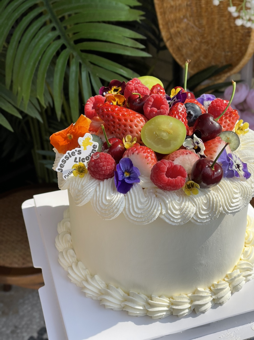 简约水果鲜果奶油蛋糕