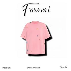 B家 粉色水果印花短袖