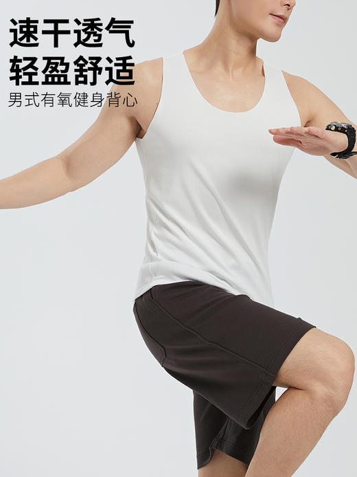 男士背心纯棉净色运动吸汗皮马棉舒适透气汗衫马甲打底（单件装）3588/3500/2565 商品图1