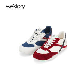 Westory2025年春季休闲撞色慢跑运动深口单鞋W25AM59001
