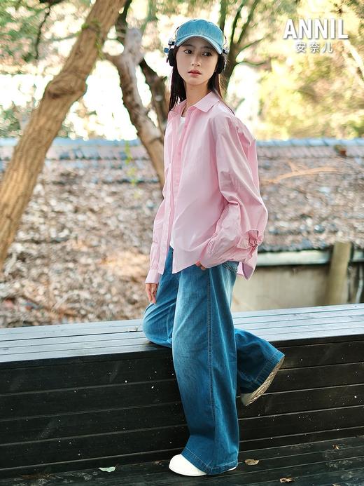 女童翻领长袖上衣春季新款安奈儿童装实体店同款AG511584 商品图1