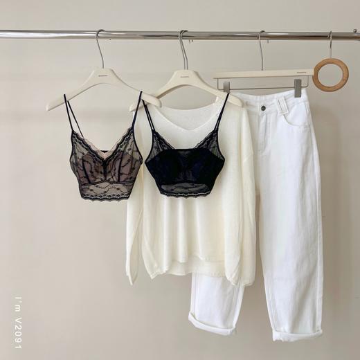 老米优品🎈 3-5天！大胸显小！仙女款蕾丝兔耳朵《复古轻薄蕾丝文胸》穿衣高级的秘密！NY250307A 商品图1