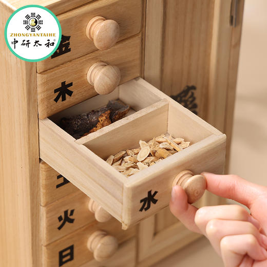 桐木手提柜实木箱子茶饼古典中式多层收纳药箱手饰桐木提篮 商品图3