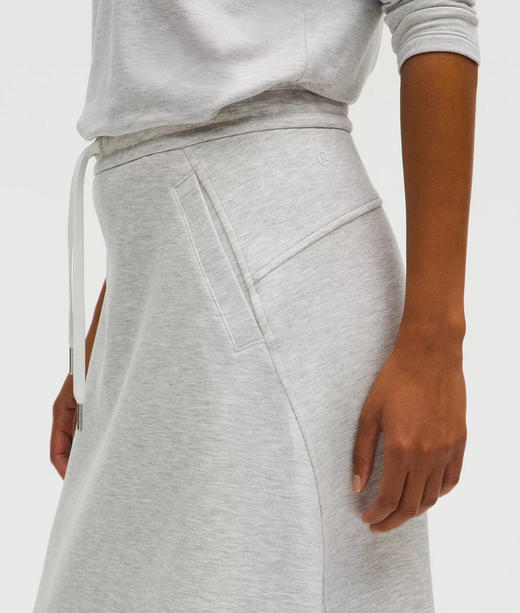 正品lulu Modal-Blend莫代尔混纺高腰A字中长裙030703 商品图5