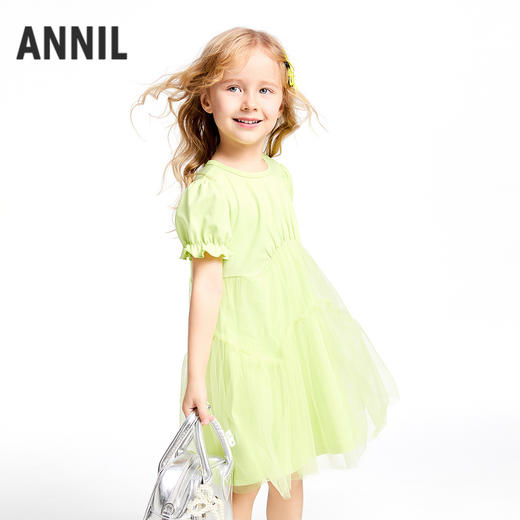 女童短袖SORONA连衣裙夏季新款安奈儿童装实体店同款XG523648 商品图1