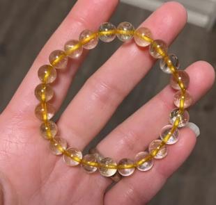 JS（小白）金发晶单圈手链 商品图0