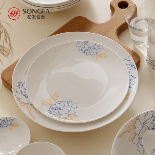 28头蓝宝牡丹骨瓷餐具 商品图6