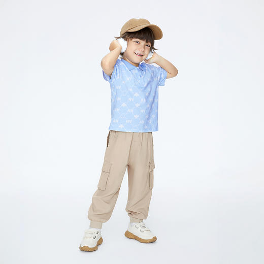 男女童全腰梭织长裤夏季新款安奈儿童装实体店同款XM526726 商品图5