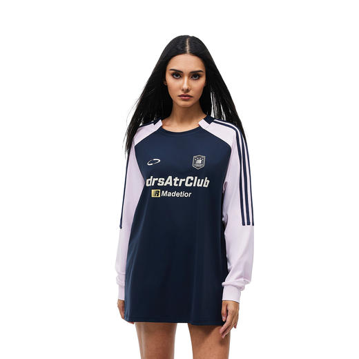 FDR官方店 速干插肩半织带长袖T恤女秋季复古户外运动宽松上衣 商品图2