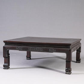 清 红木回纹方形炕桌